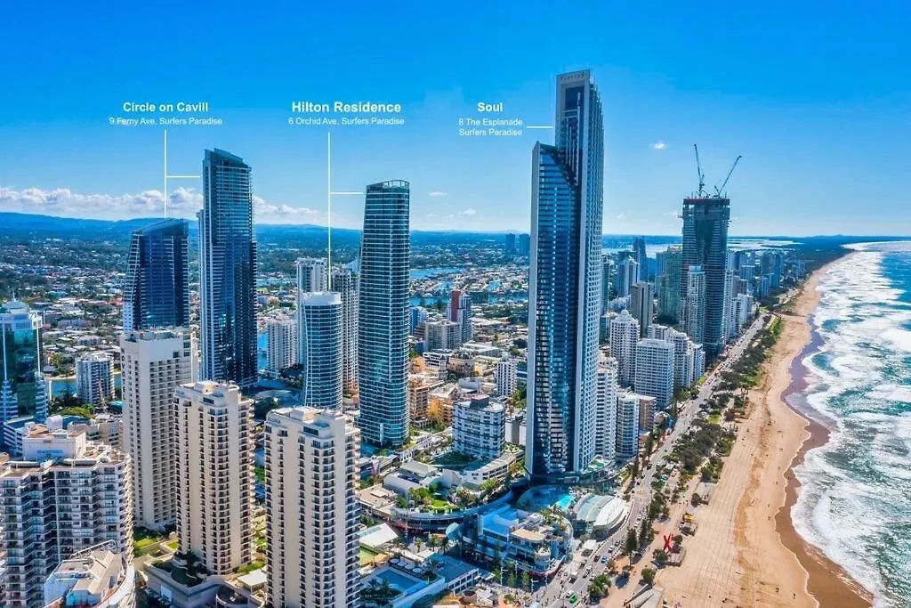Hilton Surfers - 4Bd Large Beach Views Gold Coast Australia